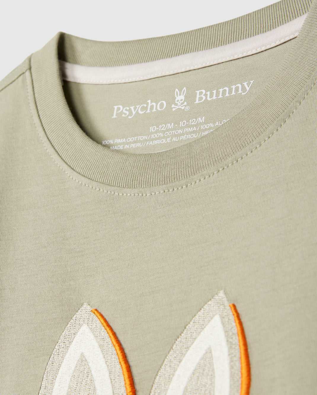 T Shirt Graphique Psycho Bunny Kayden Graphic Tee Seagrass Enfant | VVP-64478458